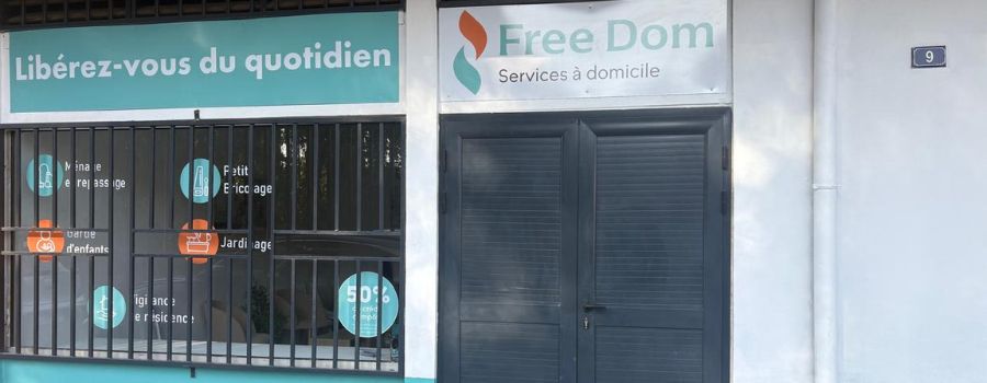 Vitrine de l'agence de services à domicile Free Dom Guyane